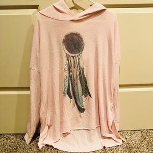 American Eagle Pink Dream Catcher Sweater/Hoodie
